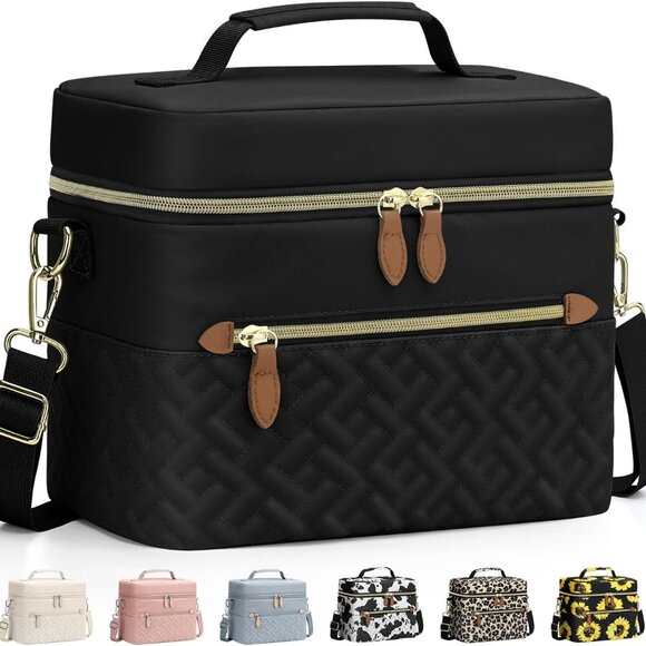 Lunch Box for Women Men Adults,Insulated Lunch Bag Leakproof Lunch Cooler Box wi - Picture 1 of 6